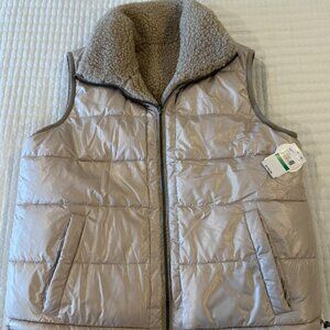 NWT Lucky Brand Reversible Women's Puffer Vest - Size L